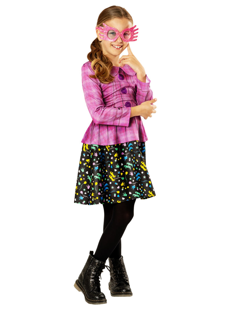 Pink glitter Spectrespecs glasses accessory from Luna Lovegood Harry Potter costume