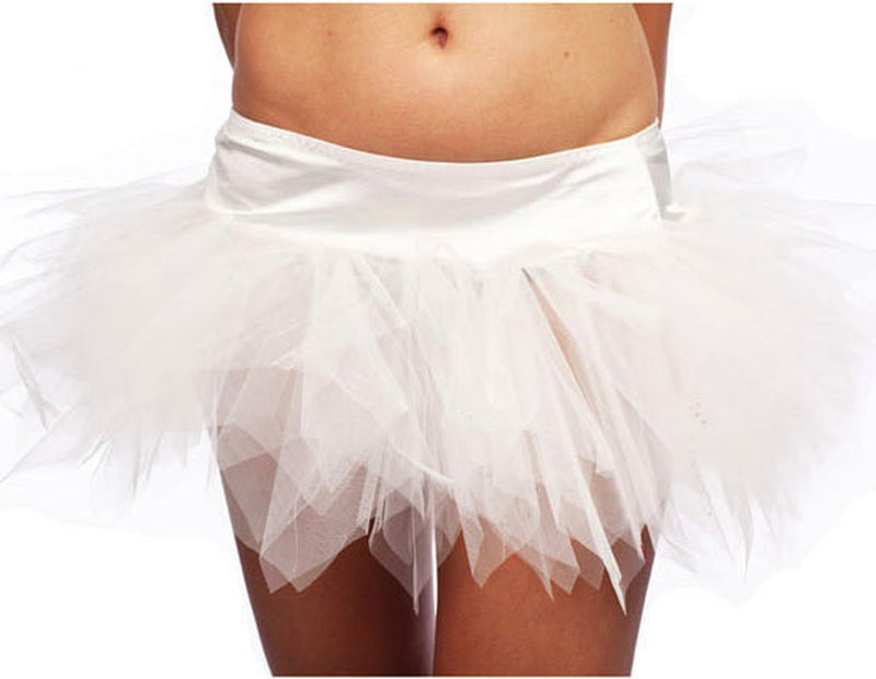 Adult White Tutu Petticoat - Layered Ballet Underskirt Costume Accessory