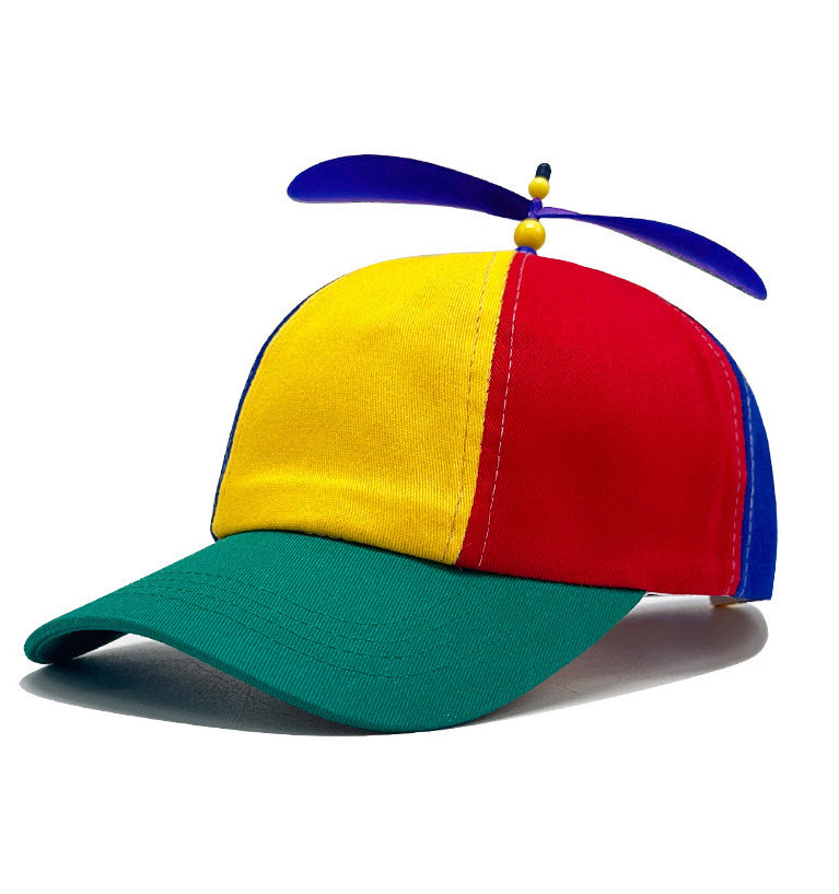 Adult Propeller Beanie Ball Cap Baseball Hat Multi-Color Clown
