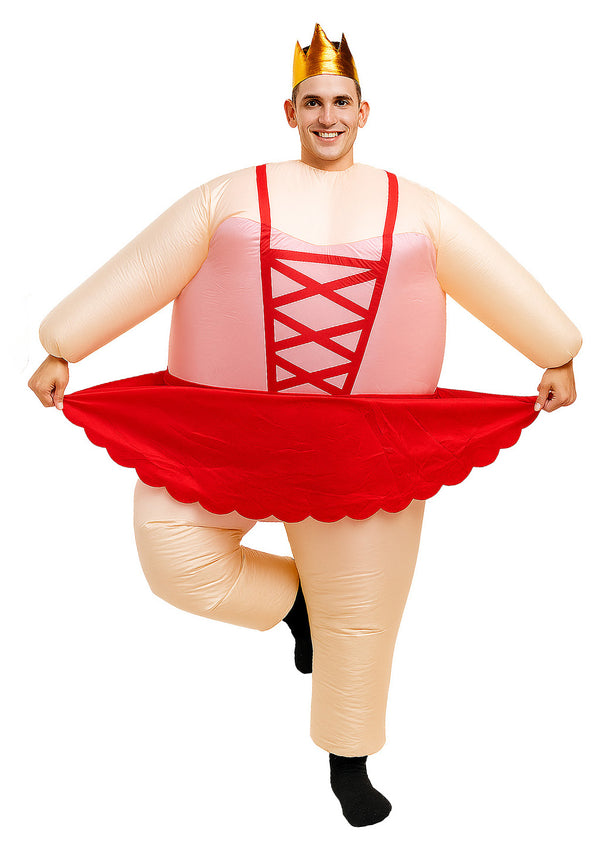 Adult Inflatable Ballet Dancer Costume - Funny Ballerina Tutu Suit