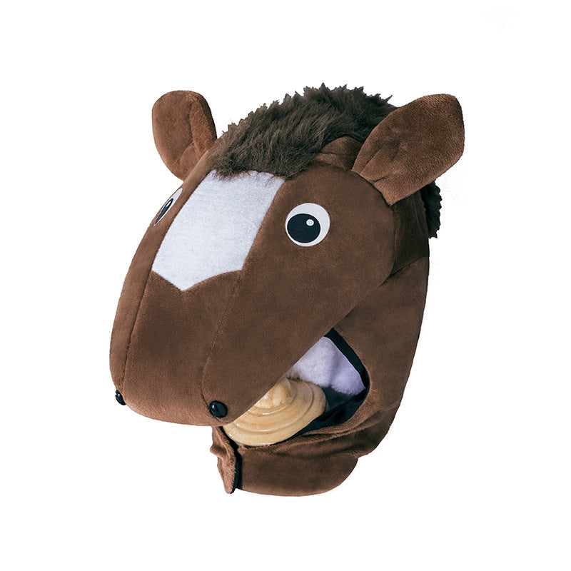 Kids Horse Mascot Costume - Brown Pony Jumpsuit with Hood & Hooves