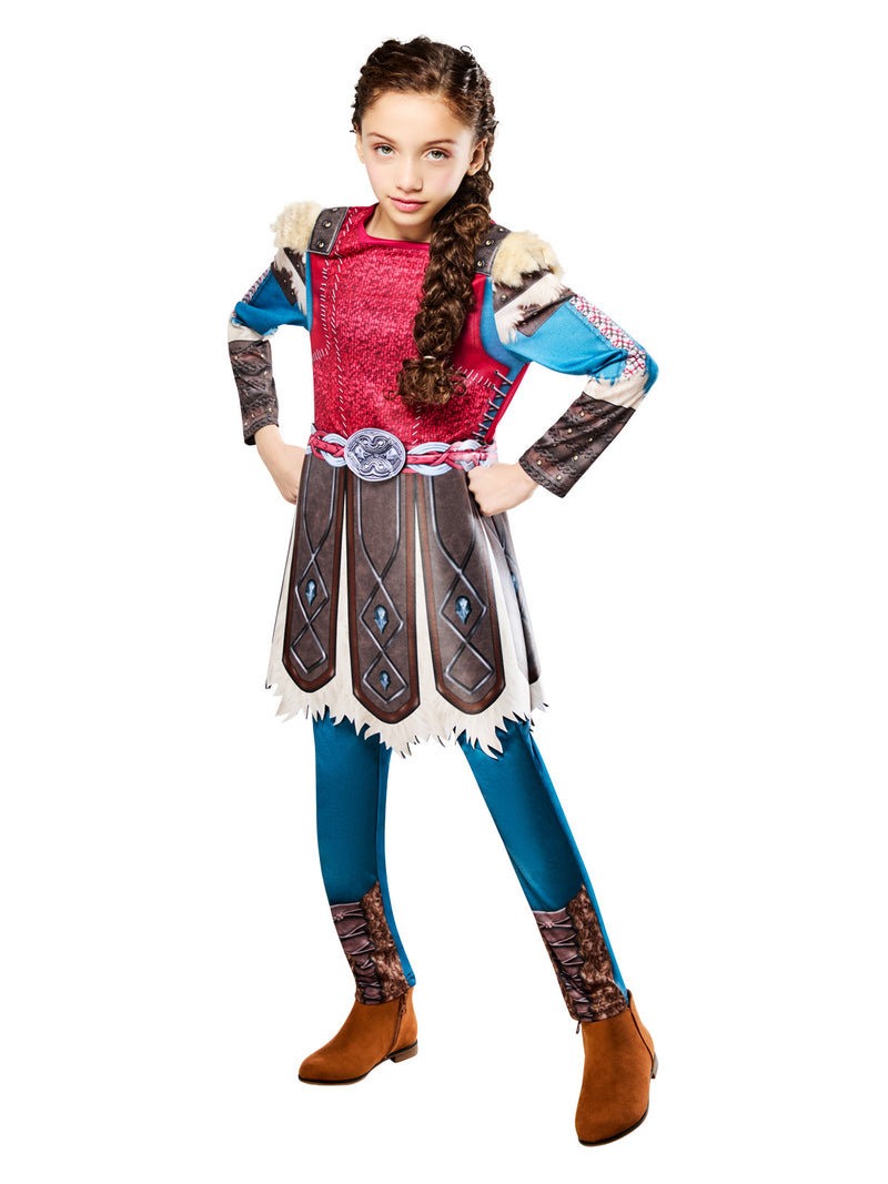 Kids Astrid Viking Costume - How To Train Your Dragon Warrior Jumpsuit