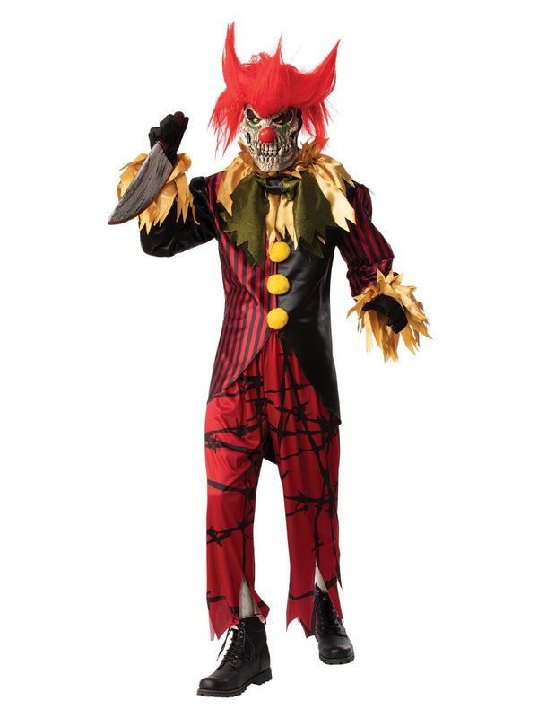 Adult Scary Clown Costume - Horror Killer Clown Halloween Outfit