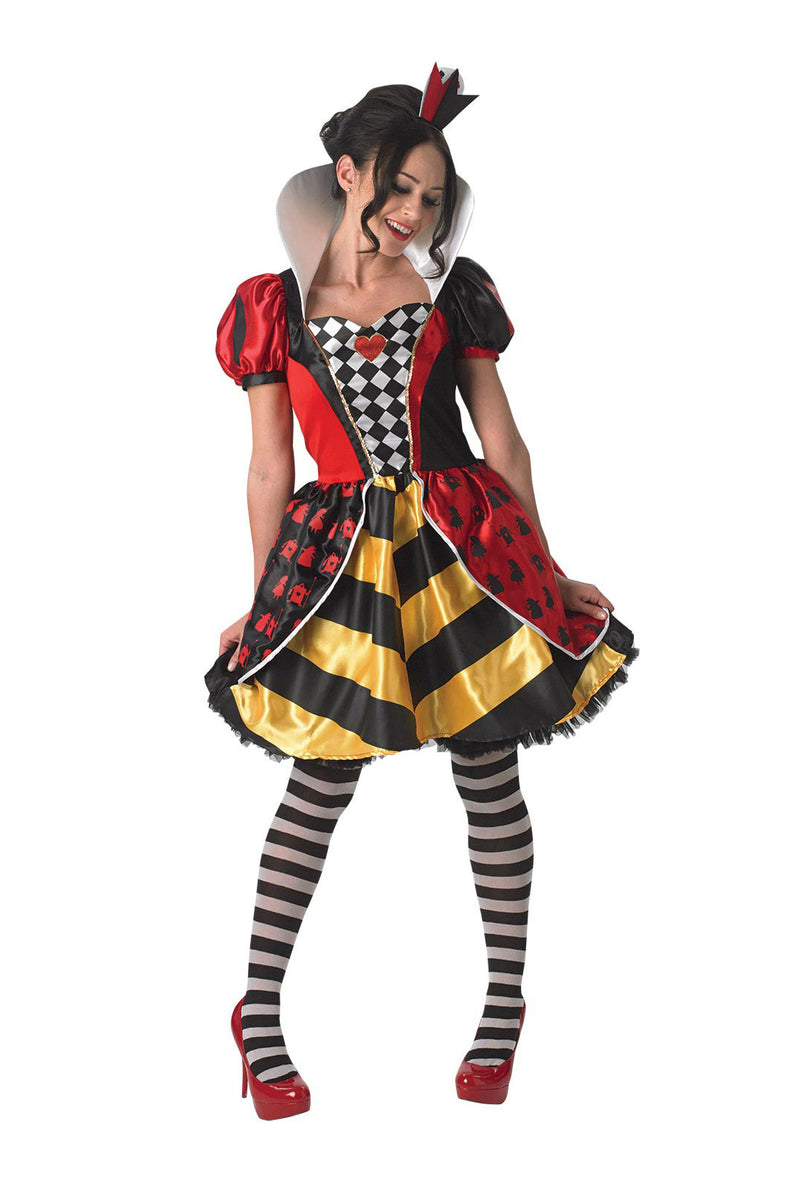 Womens Disney Queen of Hearts Costume - Alice in Wonderland Villain Dress