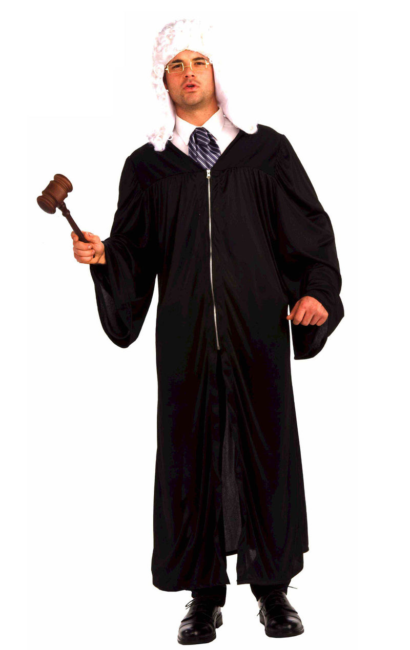 Mens Judge Costume Black Robe
