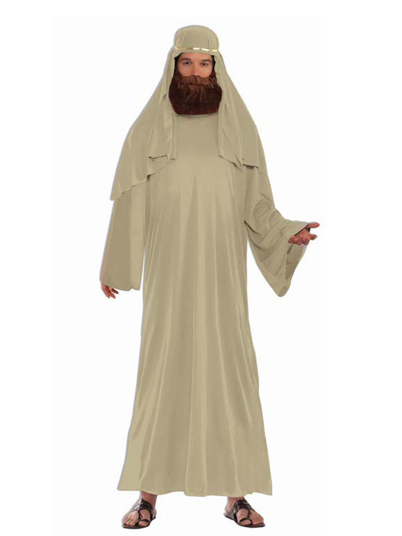 Mens Shepherd Costume Adult Biblical Robe Nativity Joseph Outfit