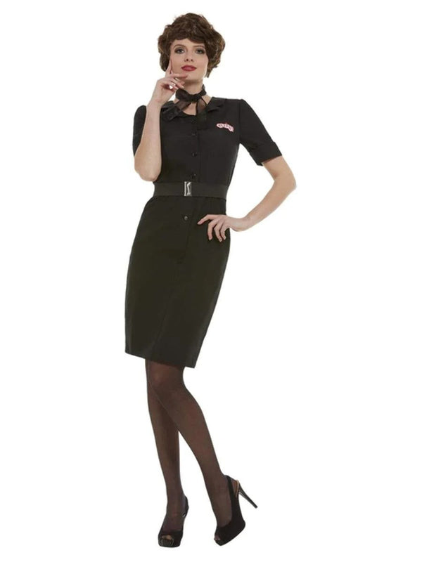 Womens Grease Rizzo Costume - 1950s Pink Ladies Dress with Belt & Scarf