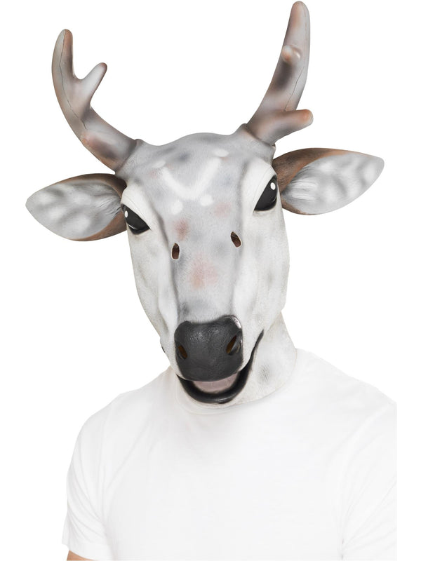 Adult Reindeer Mask - Latex Stag Head Costume Accessory
