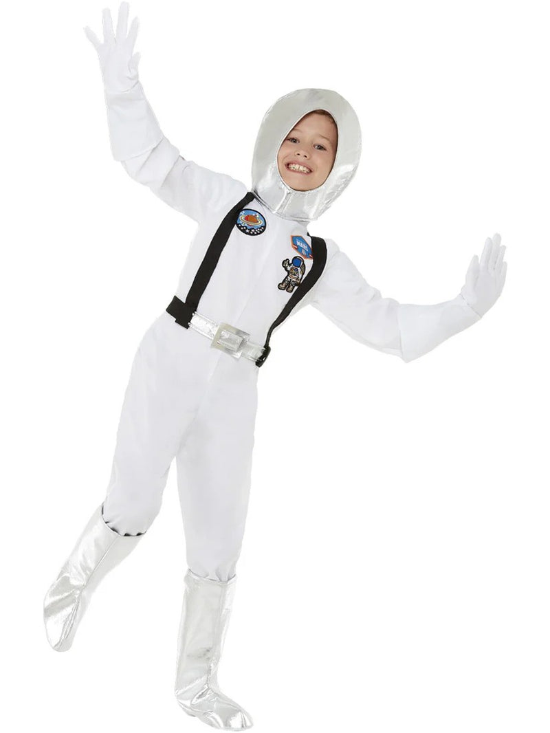 Kids Astronaut Costume - Space Explorer Jumpsuit with Hood & Gloves