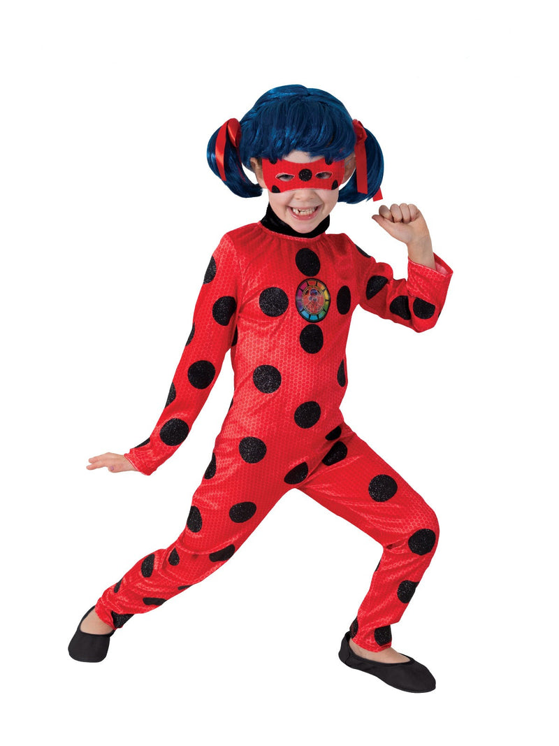 Kids Miraculous Ladybug Costume - Licensed Marinette Superhero Jumpsuit