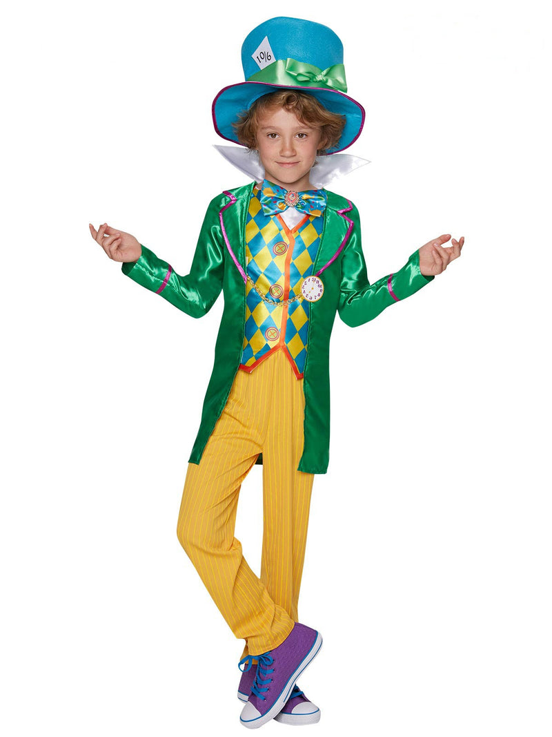 Kids Mad Hatter Costume - Deluxe Alice in Wonderland Tea Party Set