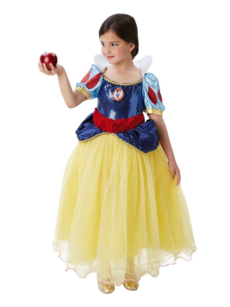 Kids Snow White Princess Costume - Disney Fairytale Gown Book Week Dress