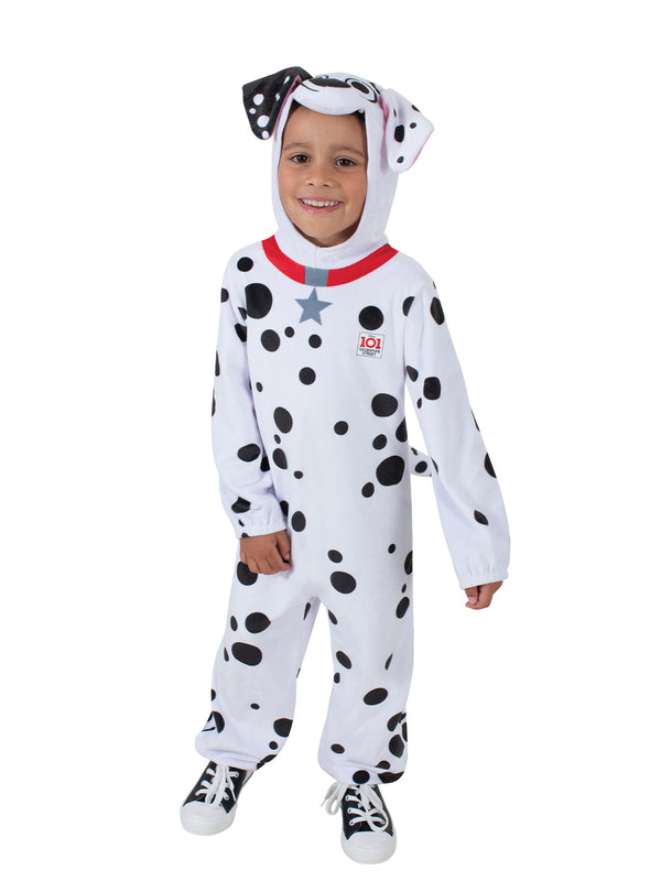 Kids 101 Dalmatians Costume - Disney Spotted Puppy Jumpsuit