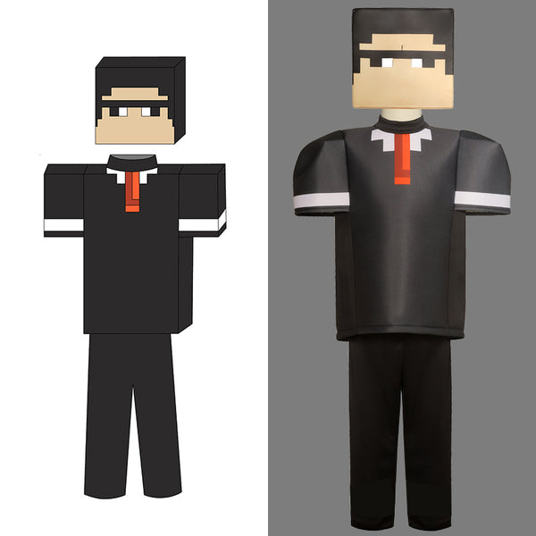 Boys Black Minecraft Costume