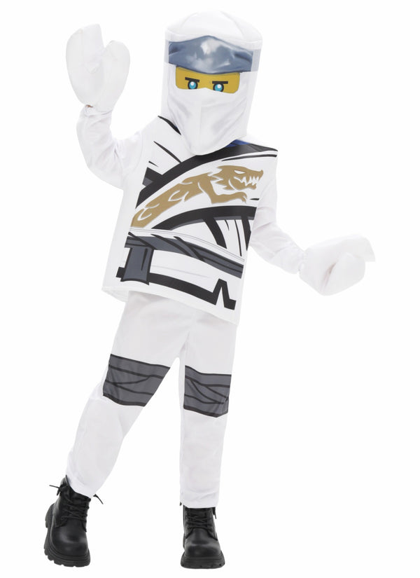 Kids Greek warrior costume with bronze chest armour and red cape