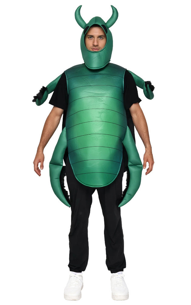 Insect Bug Costume – Green Beetle Top & Headpiece