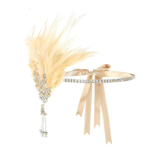 1920s Feather Great Gatsby Flapper Headpiece