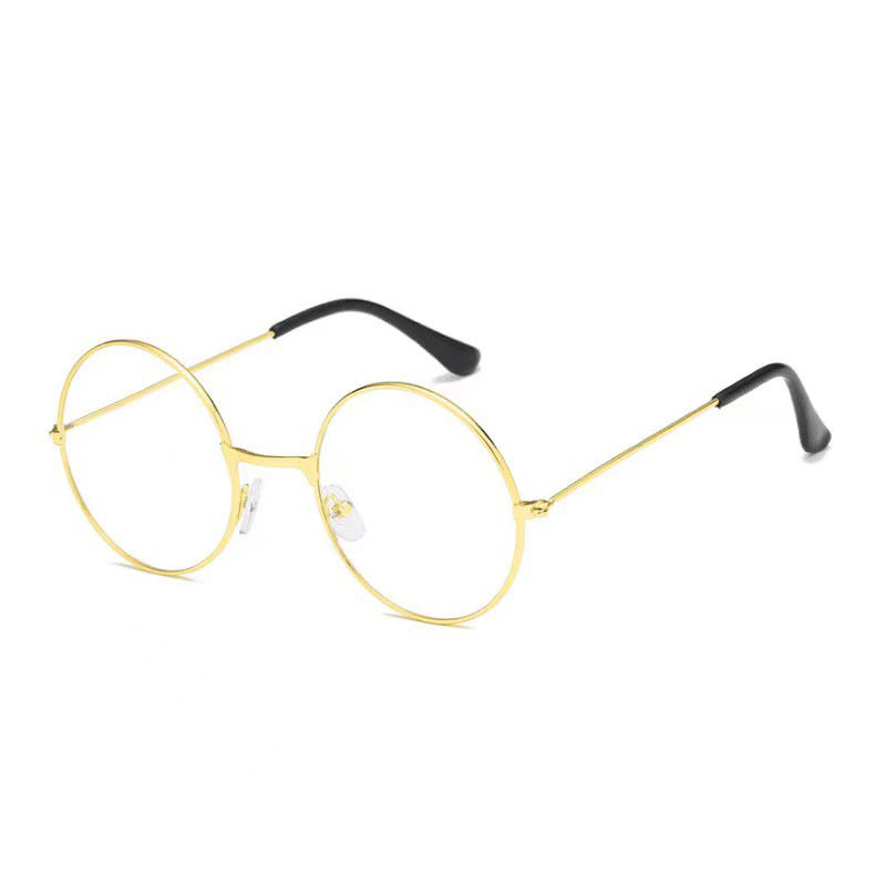 Xmas Santa Retro 80s Round Frame Mirrored Sunglasses
