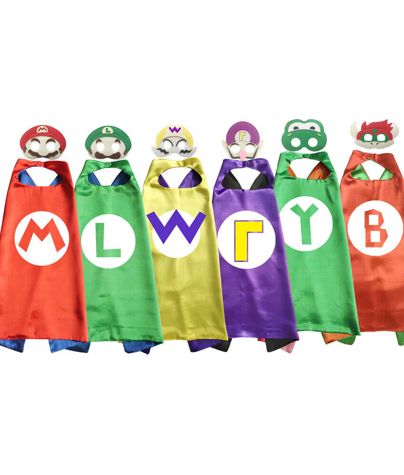 Kids Video Game Hero Cape & Mask Set - Reversible Costume Accessory