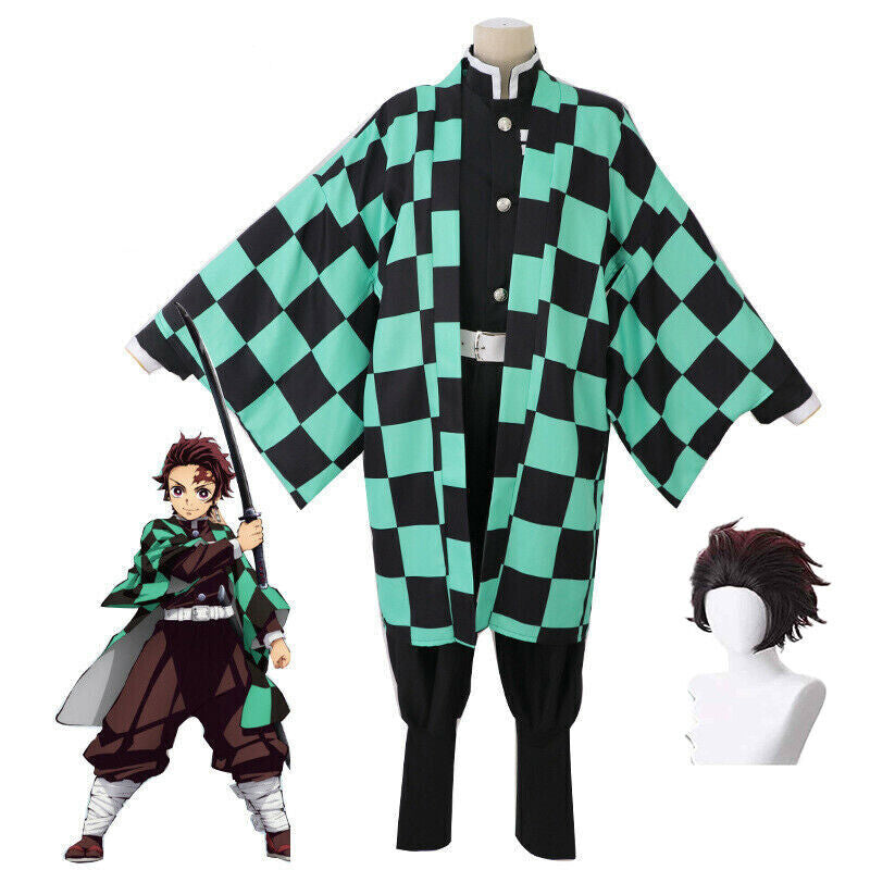 Adult Anime Swordsman Costume - Black Kimono Cosplay Outfit