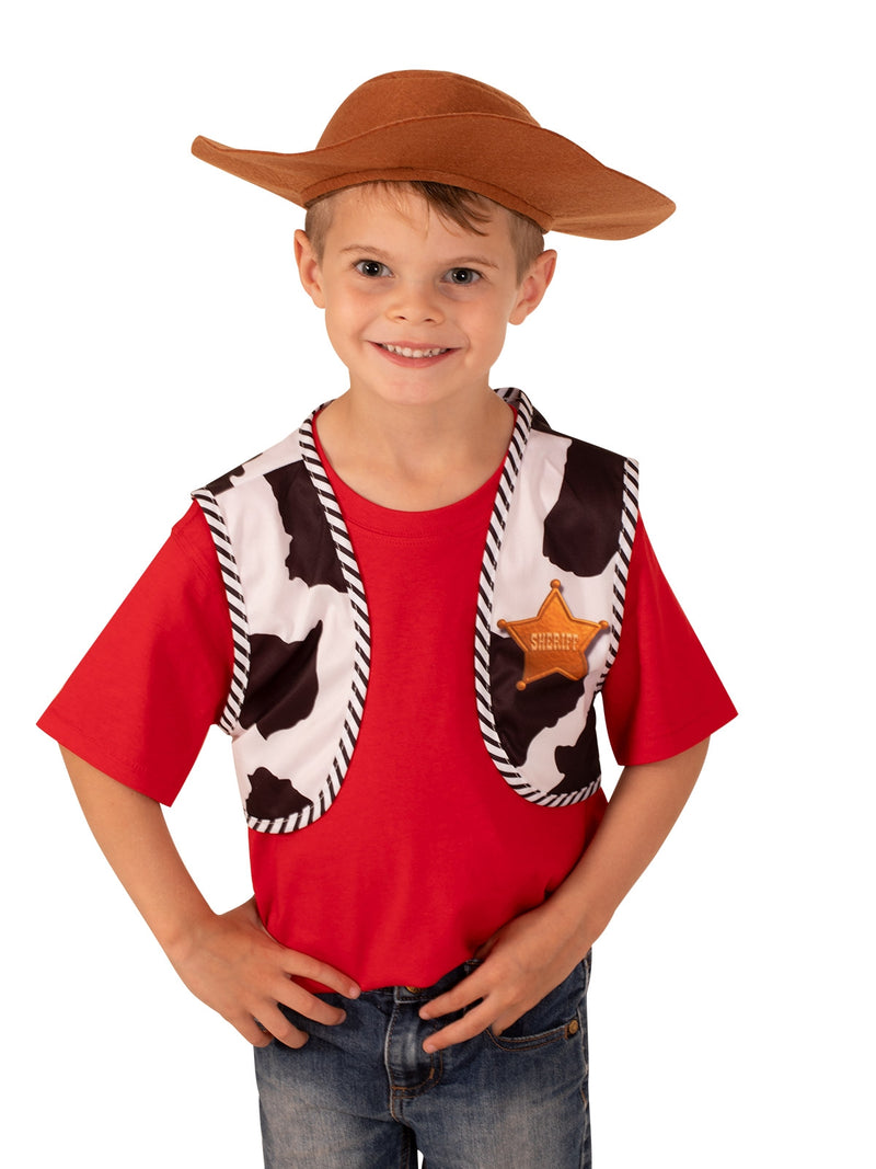 Toy Story 4 Woody Boy's Vest and Hat Accessory Kit