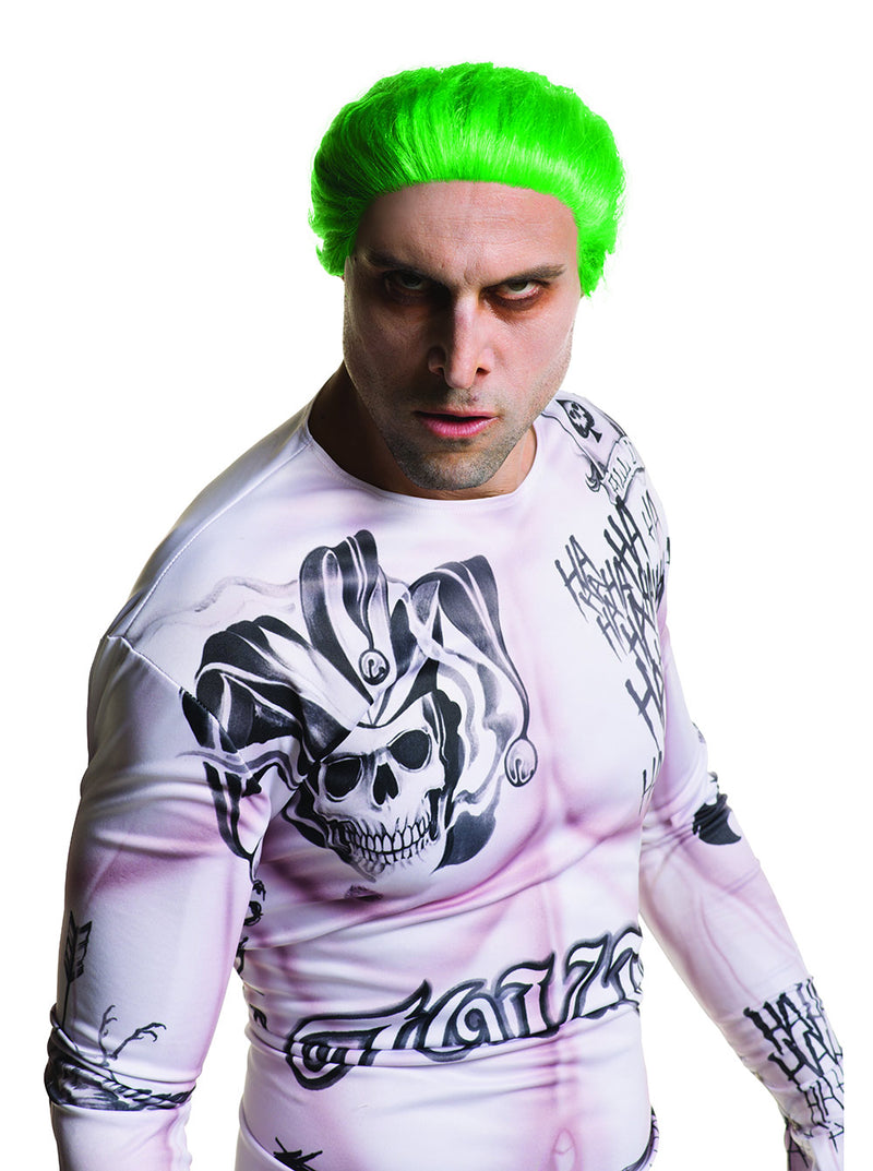 Mens The Joker Wig Suicide Squad Costume Accessories