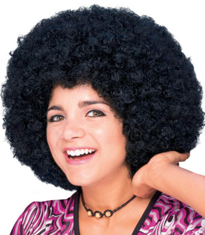 Afro Black 60s 70s Disco Pimp Hippie Costume Men Women Wig