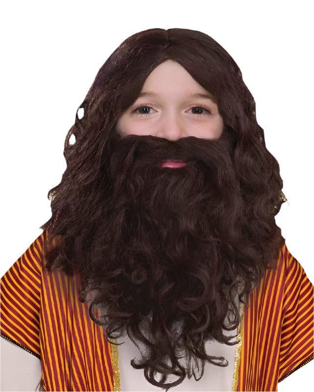 BIBLICAL WIG & BEARD SET, CHILD
