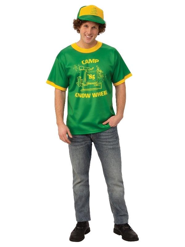 Adult Stranger Things Dustin Camp Know Where T-Shirt