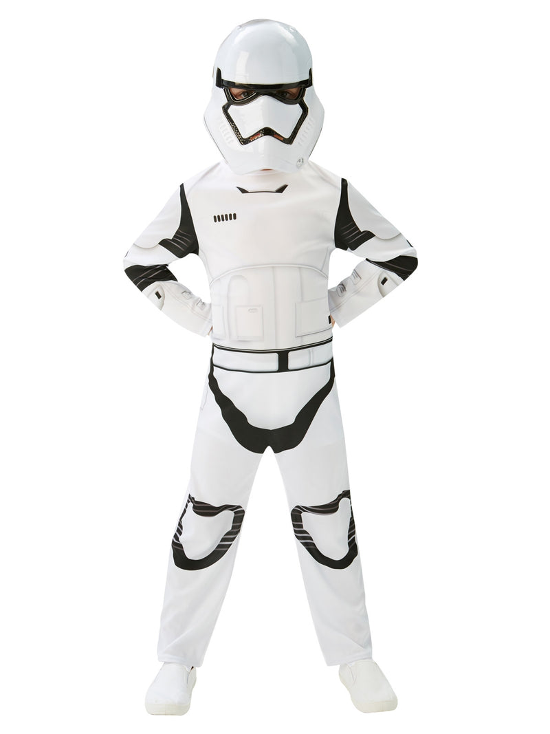 Kids Star Wars First Order Stormtrooper Costume - Licensed Jumpsuit & Mask