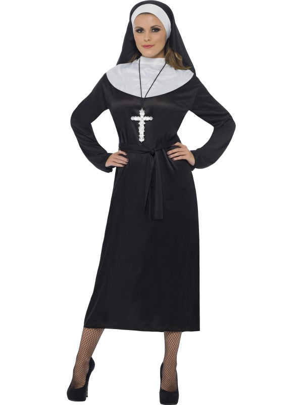 Adult Womens Nun Costume Mother Superior Erotic Nun Sister Religious Outfit