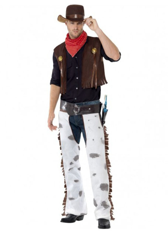 Mens Cowboy Wild West Sheriff Costume