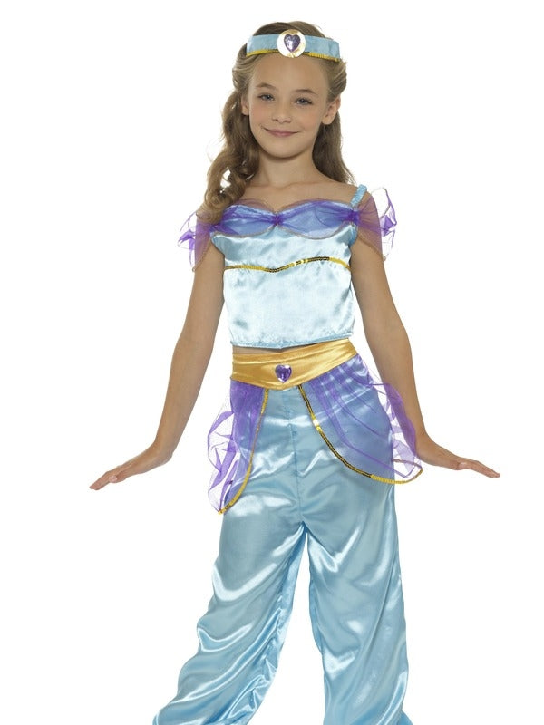 Kids Arabian Princess Costume - Aqua Genie Dress-Up Set