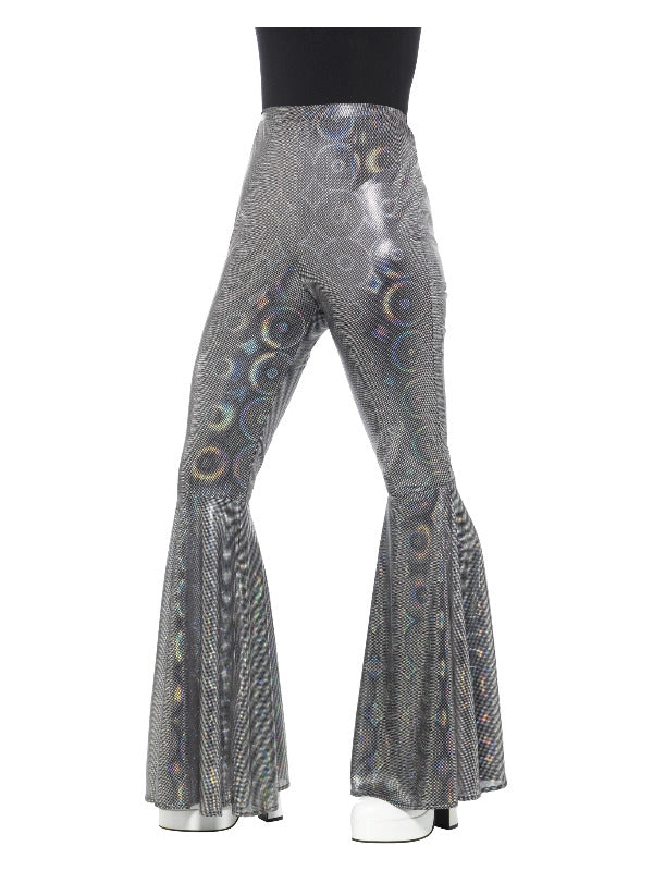 Ladies Silver Flared Trousers