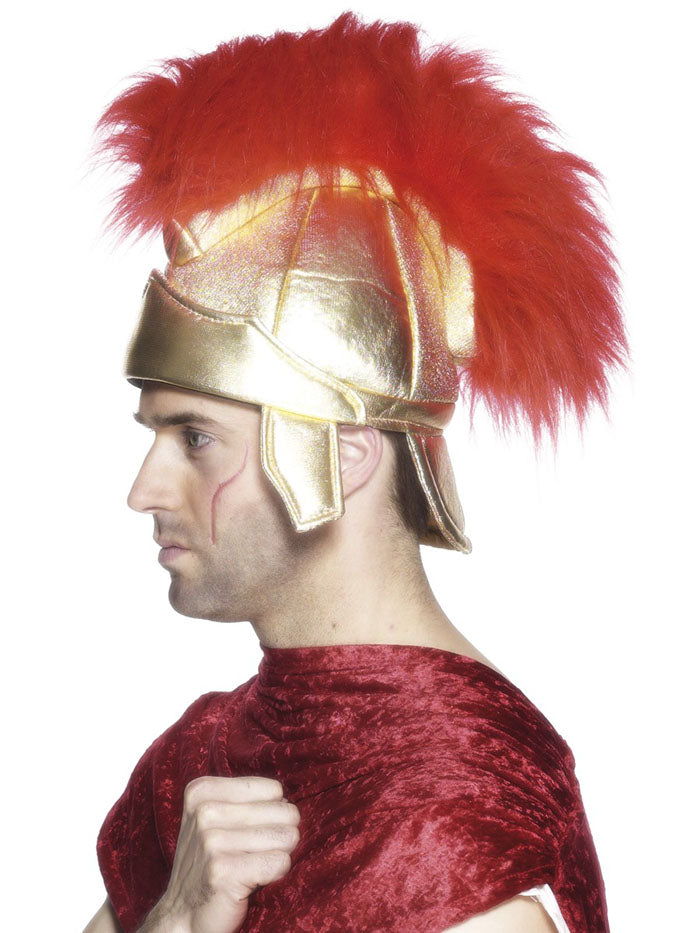 Mens Roman Warrior Gladiator Soldiers Helmet