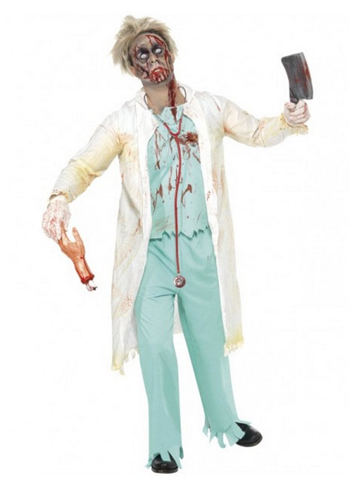Halloween Zombie Male Doctor Costume