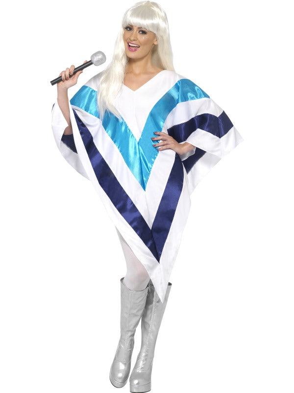 80s Super Trooper 70s Poncho Cape Disco Costume