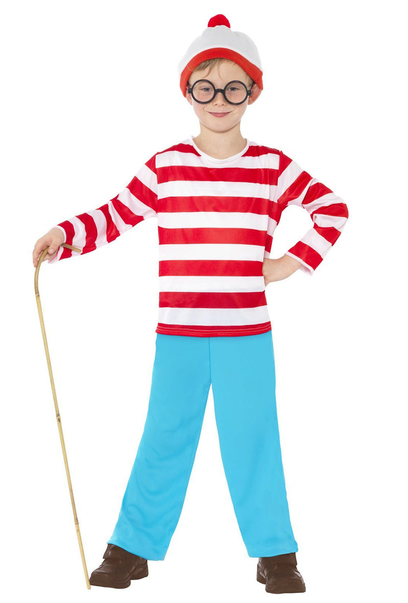 Where's Wally Boy's Costume CHILD Fancy Dress