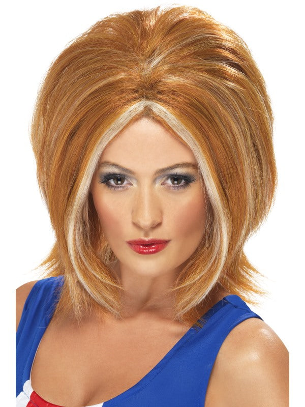 Spice Girls Ginger Girl Bob Power Womens Wig Blonde 90s Pop Star