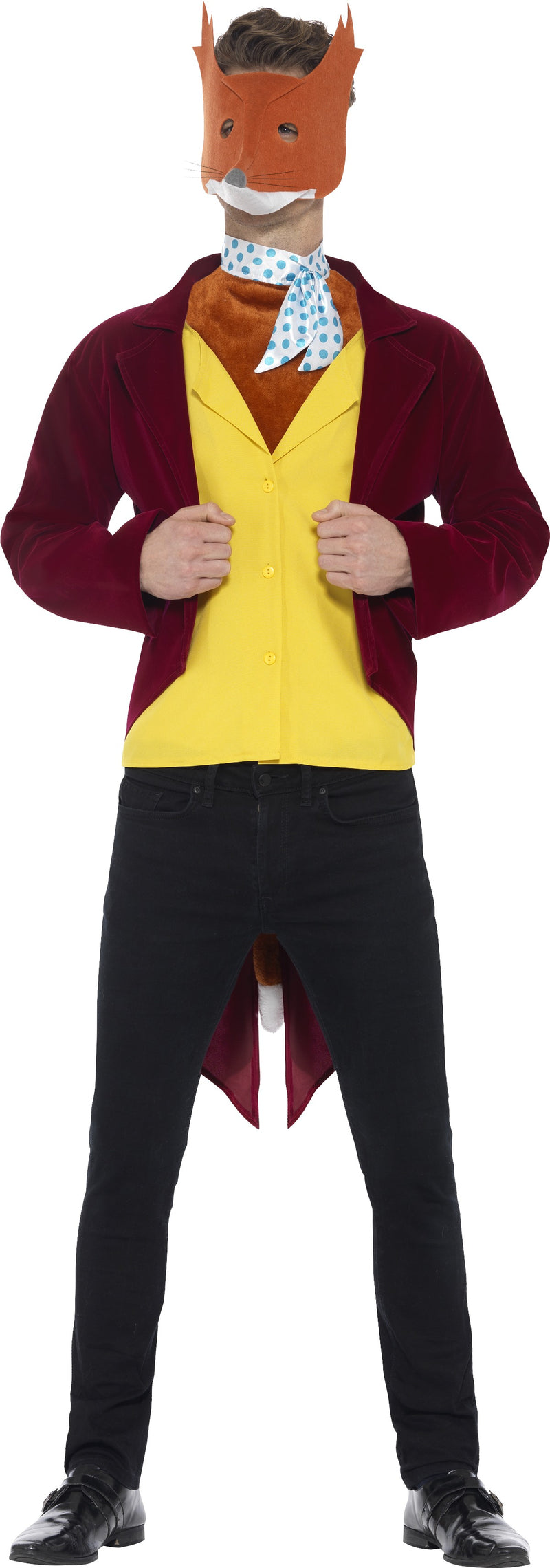 Mens Fantastic Mr Fox Roald Dahl World Book Week Fancy Dress Up Costume