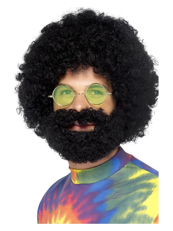 GROOVY DUDE AFRO WIG AND BEARD
