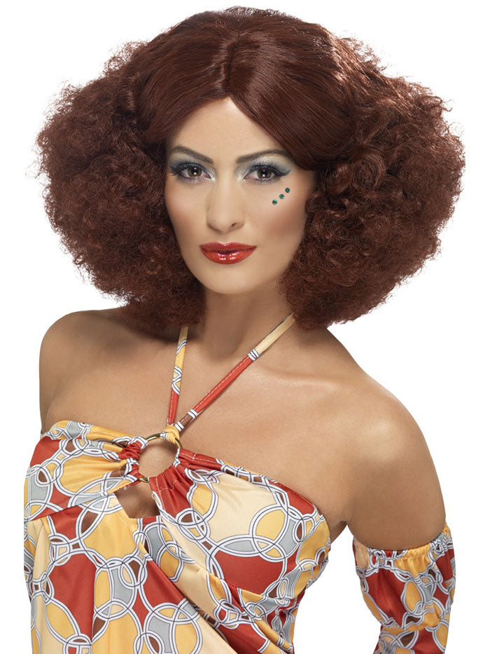 70s Disco Afro Costume Wig 80s Womens Fancy Dress Party Hippie Wigs Accessories