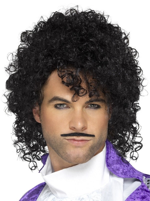 Mens 80s Purple Musician Costume Kit Party Singer Prince Pop Star Accessory