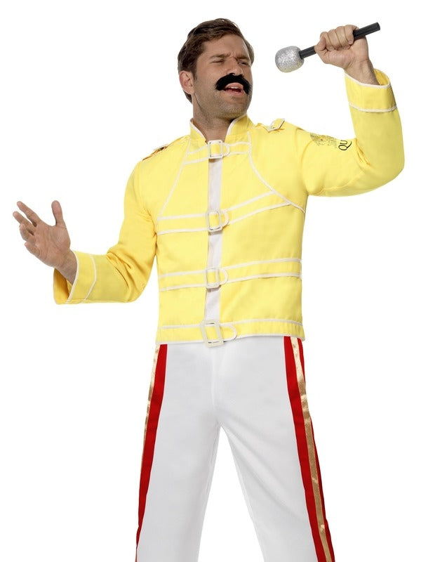 Mens Freddie Mercury Costume 80s Queen Freddy Rock Star Outfit