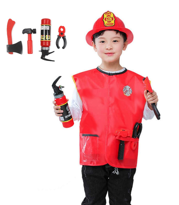 Kids Fire Fighter Fireman Costume