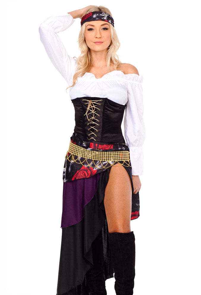 Ladies Mysterious Fortune Teller Circus Gypsy Fancy Dress