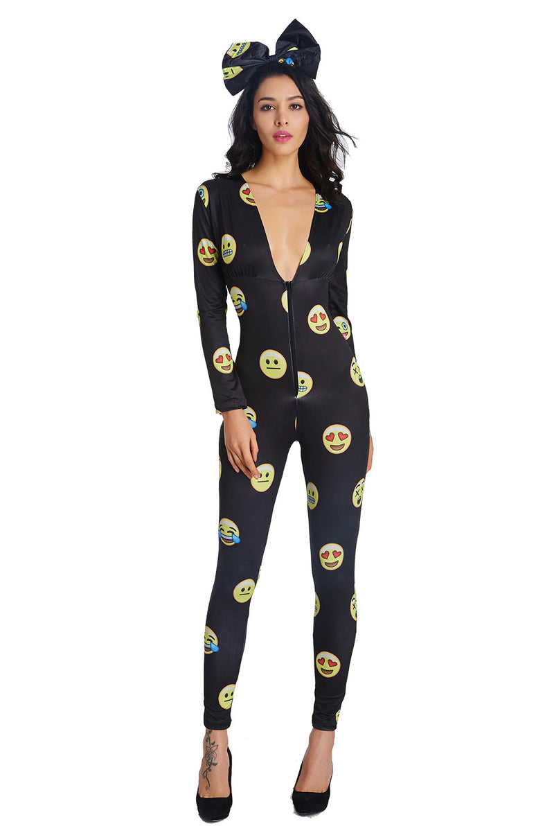 Emoji Jumpsuit Costume
