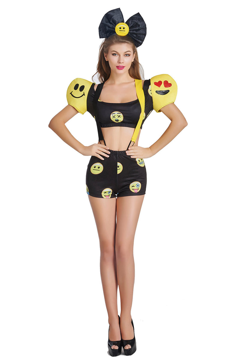 Ladies Emoji Girl Costume