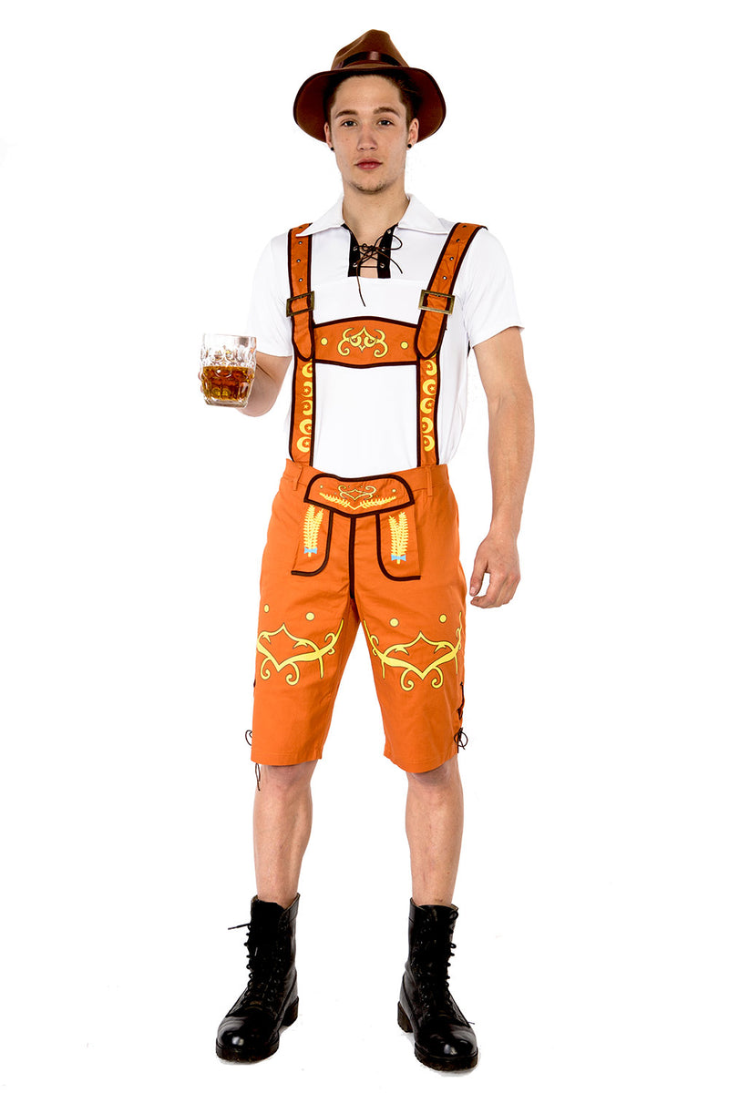 Mens Lederhosen Oktoberfest Costume NO HAT