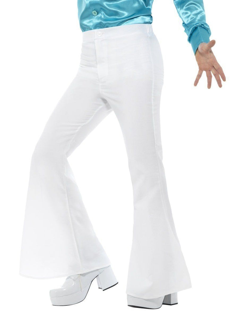 Mens Retro Groovy Flared Bell Bottom Trousers 60s 70s Hippie Hippy Costume Pants